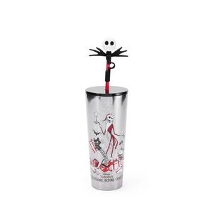 Disney Silver and Black Nightmare Before Christmas Tumbler